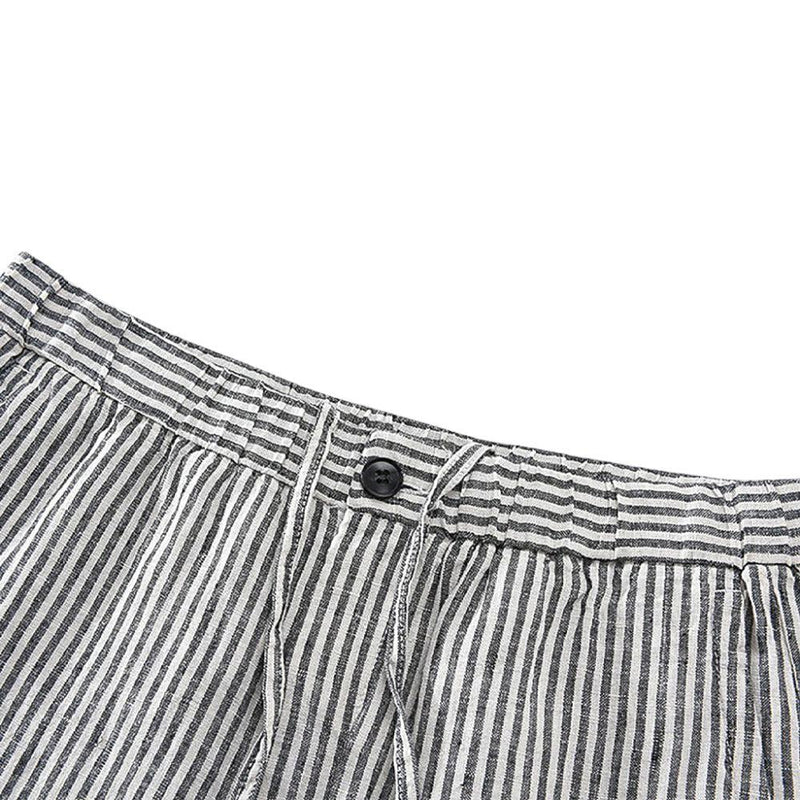 Bermuda Masculina de Linho com Listras