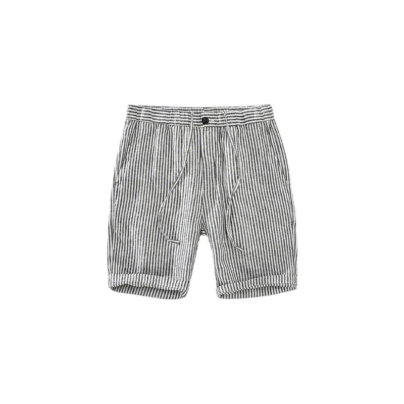 Bermuda Masculina de Linho com Listras