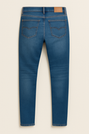 Calça Jeans Masculina Slim Fit Azul Claro Algodão com Elastano