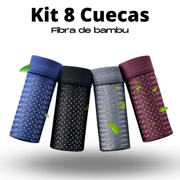 Kit 8 Cuecas de Fibra de Bambu - Sky Hero - PAGUE 4 LEVE 8