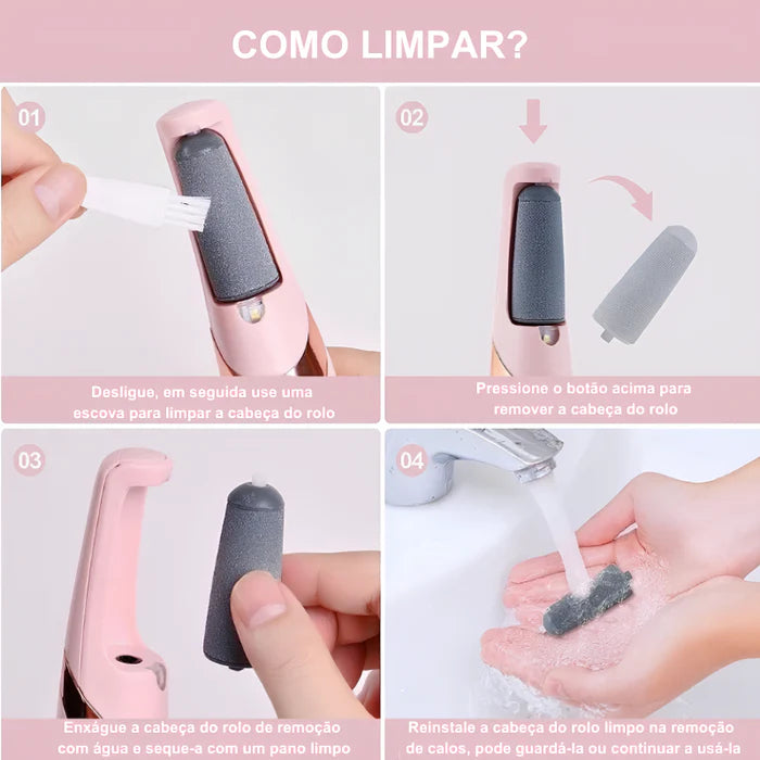 Lixa de Pé Elétrica Portátil
