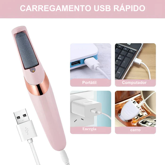 Lixa de Pé Elétrica Portátil