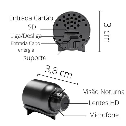 Mini Câmera WiFi 1080P HD - Tec X