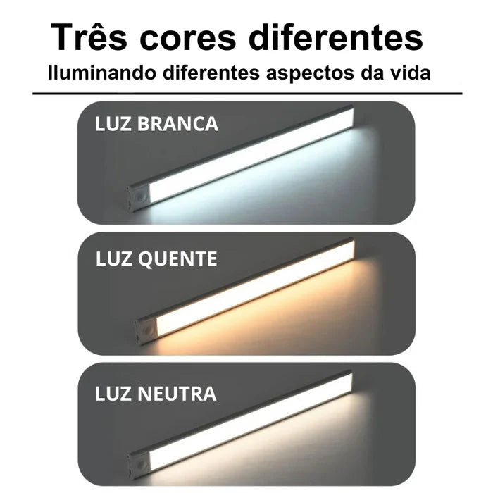 Luminária LED com Sensor de Movimento - LumiFlex | Compre 1 Leve 2