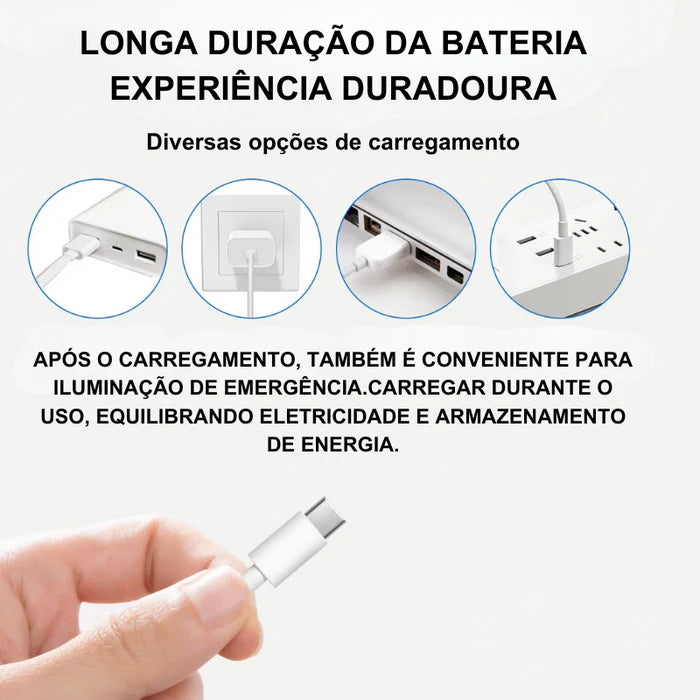 Luminária LED com Sensor de Movimento - LumiFlex | Compre 1 Leve 2