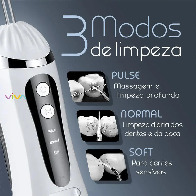 Irrigador Oral Para Limpeza Bucal - WaterPro