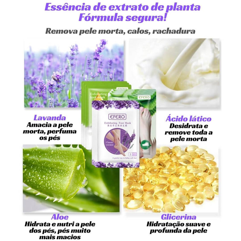 Máscara Esfoliante para os Pés - Foot Mask ™ - Luxo Loja