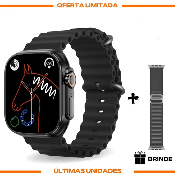 Smartwatch - Series 8 Ultra + Pulseira Extra - Luxo Loja