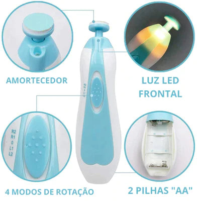 Baby Manicure Pro - Aparador de Unhas Elétrico - Luxo Loja